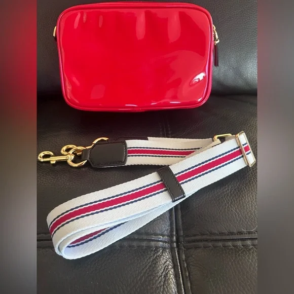 Marc Jacobs Red Patent Heart Logo Camera Crossbody Bag Limited Edition❤️ - Picture 12 of 15